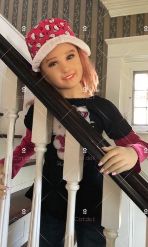 Poupée miniature réaliste Alice en TPE de 115 cm (Photos des clients)