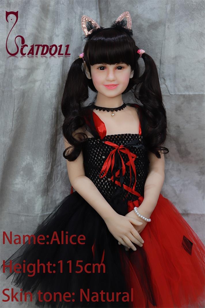 Poupée miniature réaliste Alice en TPE de 115 cm – Image 5