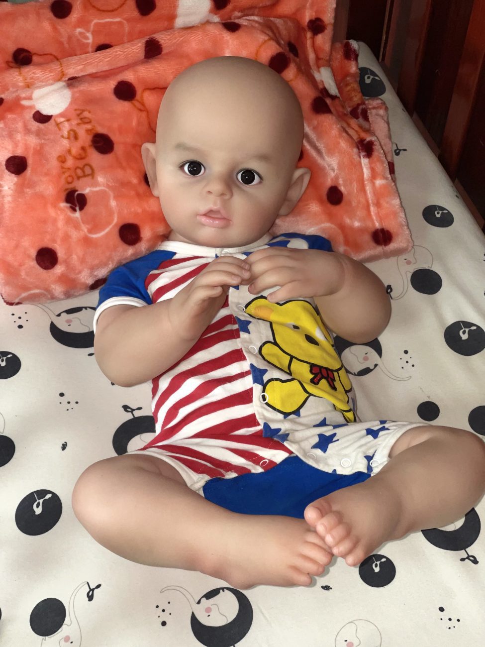 Poupée bébé garçon en silicone UTDOLLS 66 cm – Style nouveau-né réaliste – Image 4