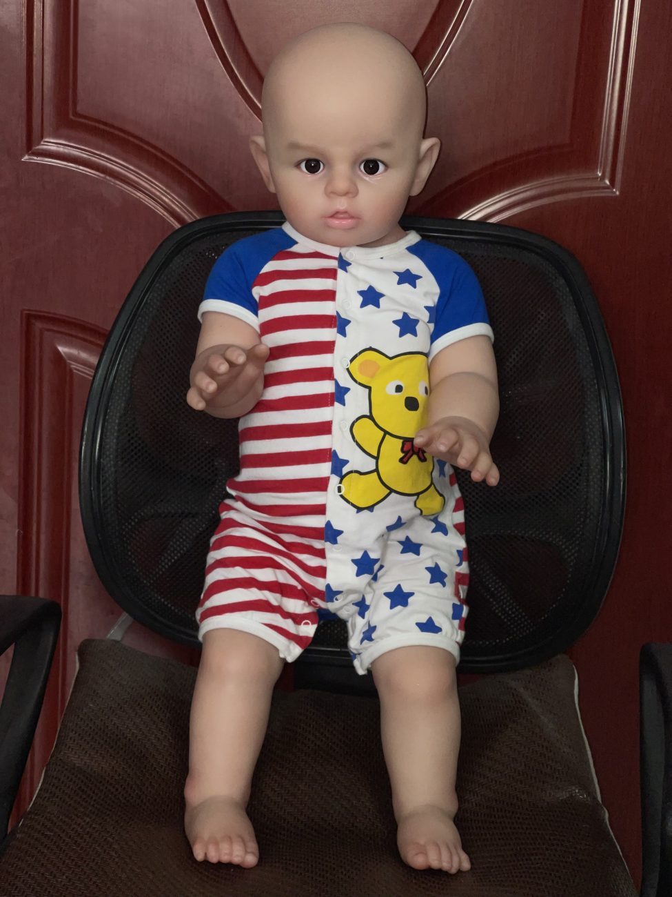 Poupée bébé garçon en silicone UTDOLLS 66 cm – Style nouveau-né réaliste – Image 2